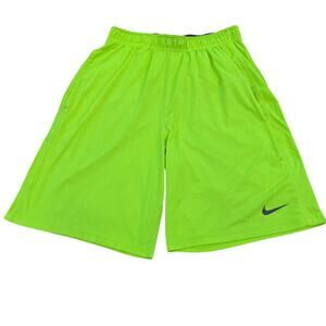 Nike Dri-Fit Men's Athletic Training Shorts, Size L, Neon Green Athletic Active